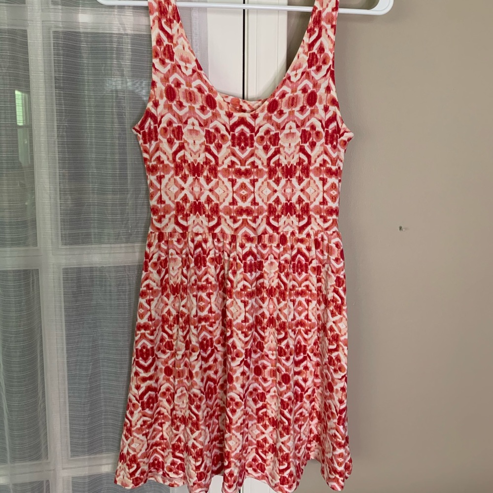 Pink Patterned Summer Dress - Picture 5 of 5